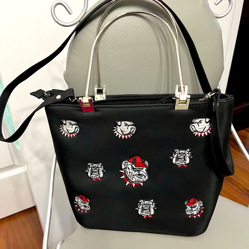 University of Georgia Purse New WOT Black 11 1/2” wide X 8 inches